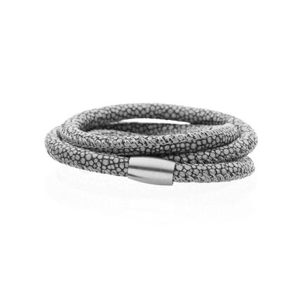 Køb Scrouples - Wish armb. grå rokke præget m/magnet 58 cm. - Modelnr.: W-07058 hos Guldsmed Smeds