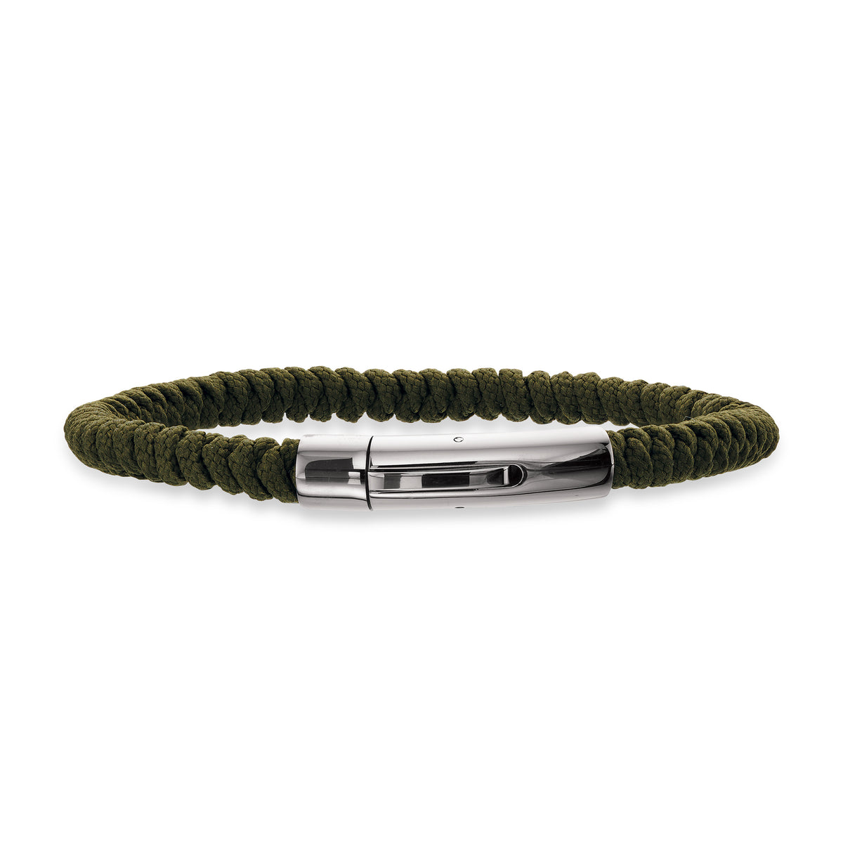 Scrouples - FORCE Herre armbånd grøn nylon m. stål lås - Model: 02861,21