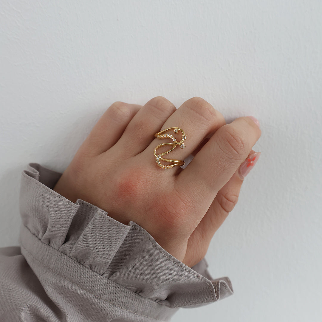 Christina Energy Love ring i forgyldt sølv – model 800-5.1.B – billede 2