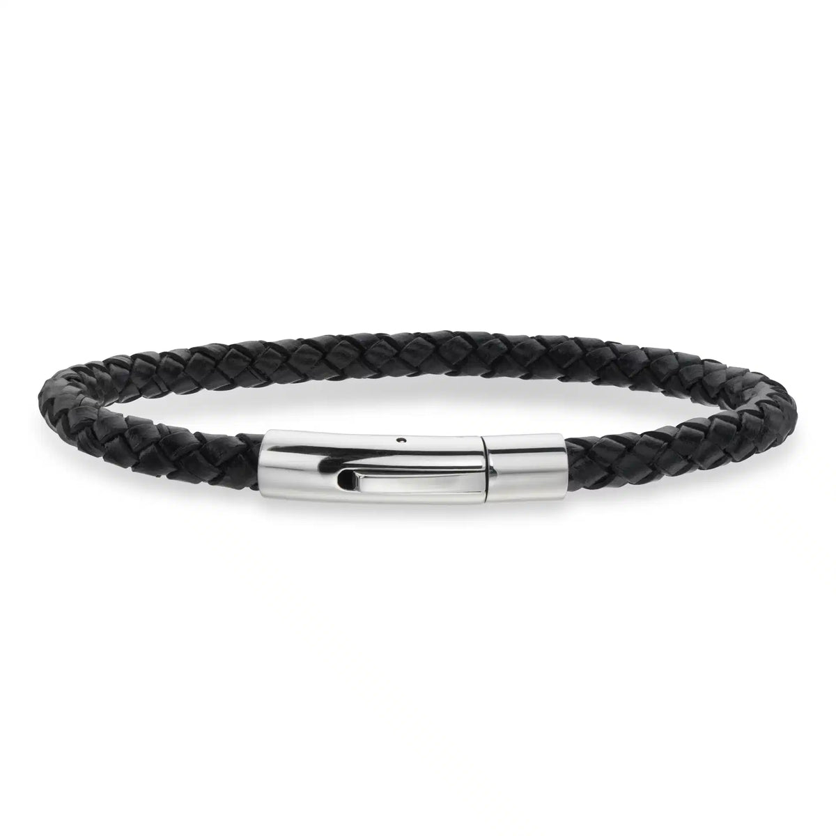 Scrouples - FORCE Herre armbånd sort flettet læder - Model: 03371A,M