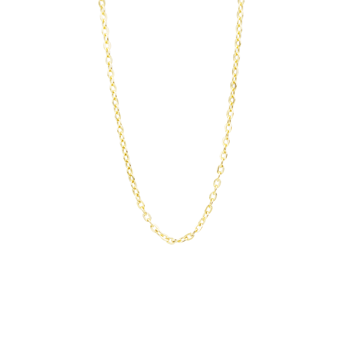 Aagaard Halskæde Collier Ankerkæde Forgyldt Sterling Sølv 45 cm
