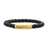 Scrouples - FORCE Herre armbånd sort flettet læder - Model: 03751A,M