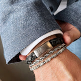 Scrouples - FORCE Herre armbånd, stål i 21 cm - Model: 03831A,M