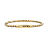 Scrouples - FORCE Herre armbånd, forgyldt stål foxtail 21 cm - Model: 03861A,M
