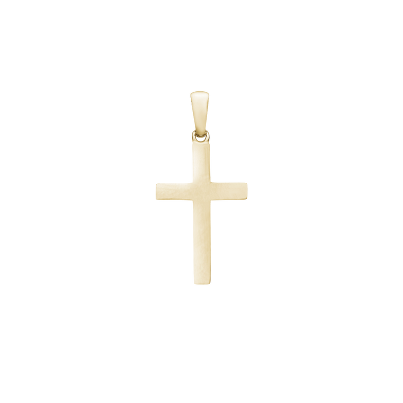 Aagaard - Vedhæng kors i forgyldt sølv, 13 x 19,5 mm - Modelnr: 0388043