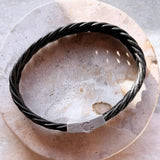 Scrouples - FORCE Herre armbånd sort flettet læder - Model: 03931A,M