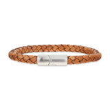 Scrouples - FORCE Herre armbånd brunt flettet læder - Model: 04071A,M