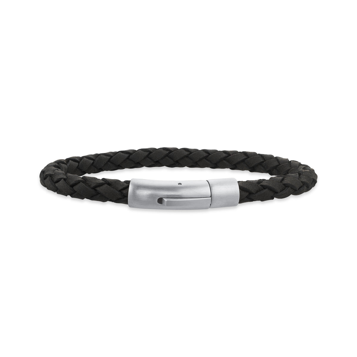 Scrouples - FORCE Herre armbånd sort flettet læder - Model: 04181A,M