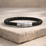 Scrouples - FORCE Herre armbånd sort flettet læder - Model: 04181A,M