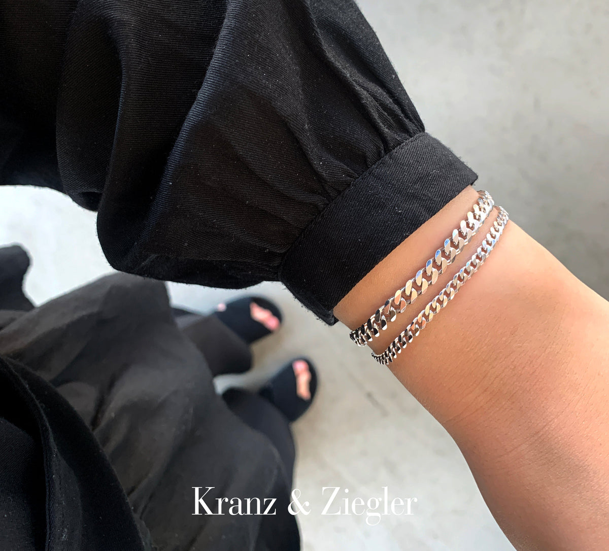 Aagaard Armbånd Panzer Sterling Sølv Bredde 4,5 mm Længde 17 cm
