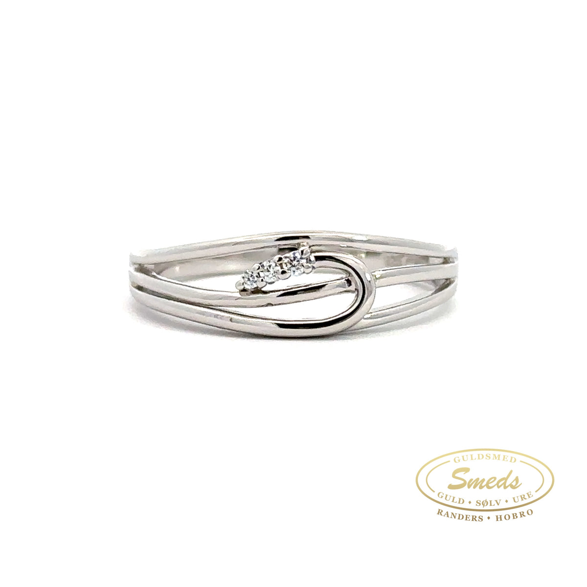 Rhodineret sølv ring - Model: 40-12734
