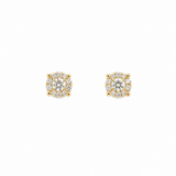 14kt Ørering med diamant 0,31 ct w/si