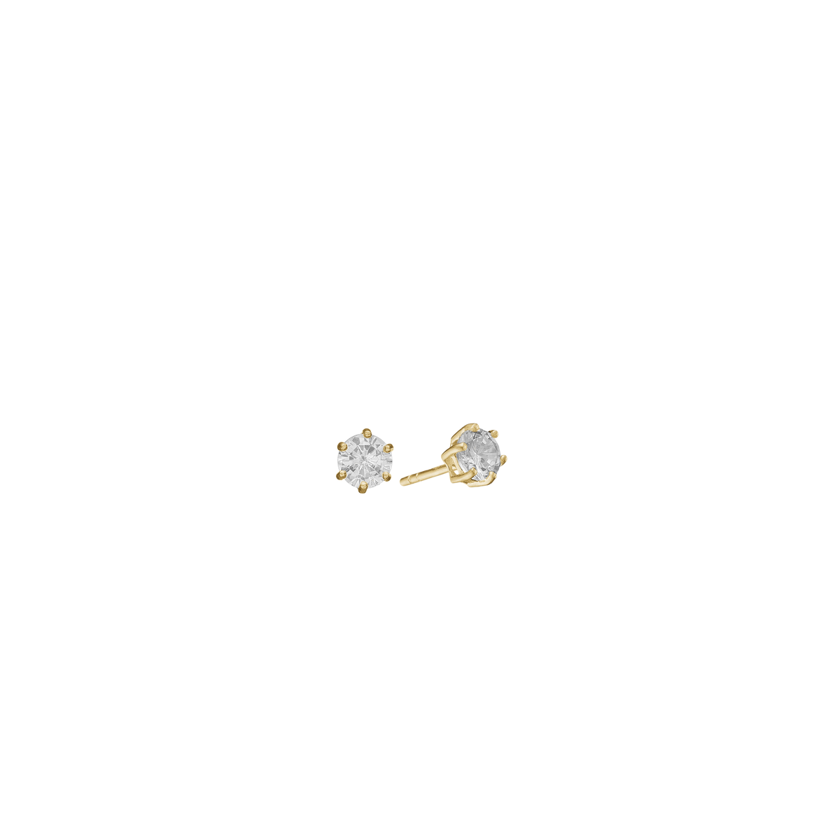 Aagaard Cubic Zirkonia Ørestikker 8 Karat Guld 3 mm
