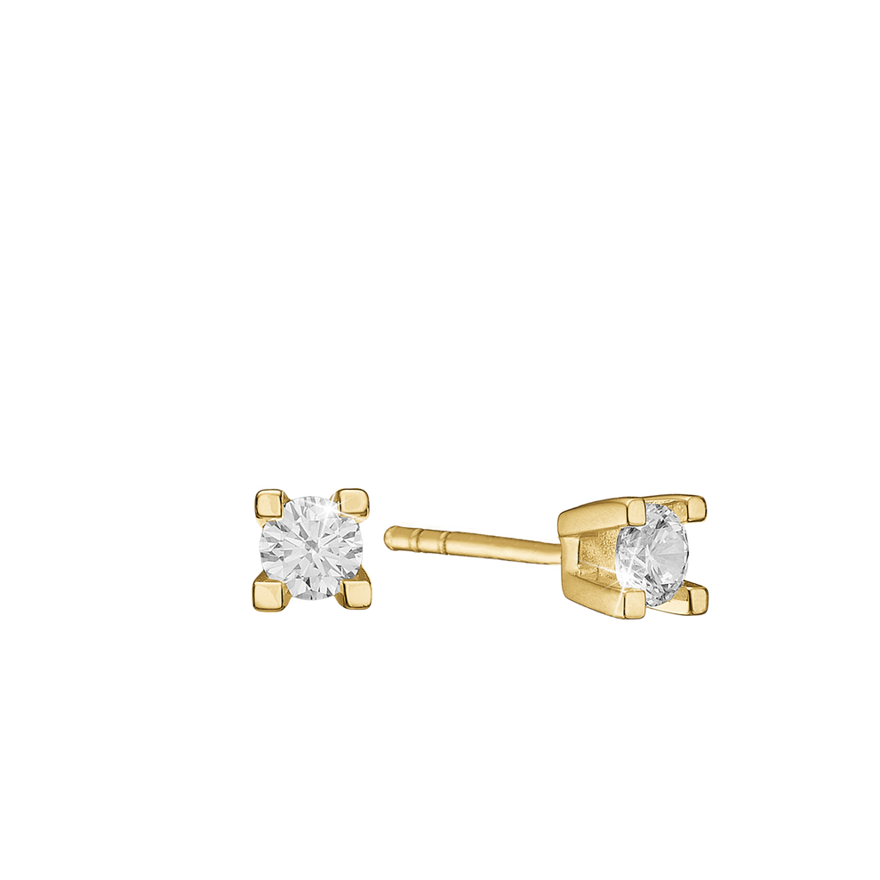 Aagaard - ETERNITY 14KT GULD ØRESTIK 2X0,20CT WSI 4/GRAB