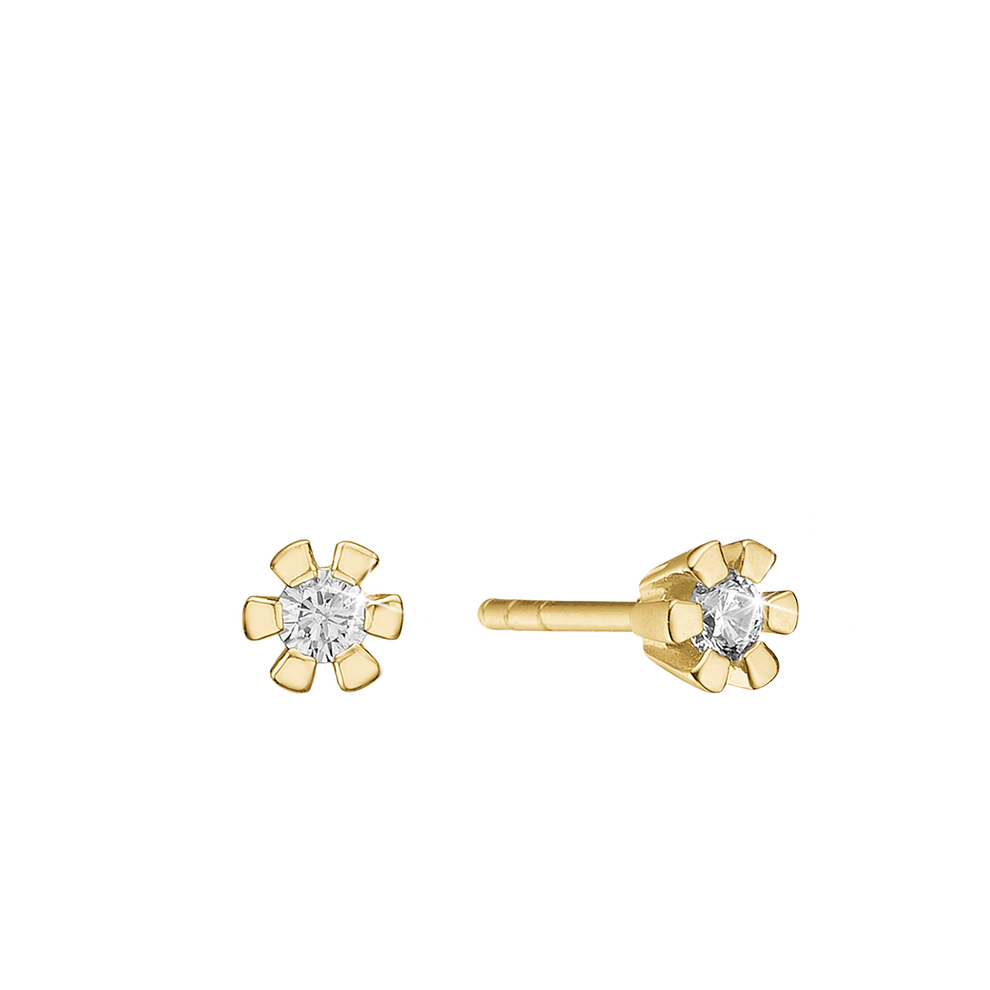 Aagaard - ETERNITY 14KT ØRESTIK 2X0,35CT WSI 6/GRAB