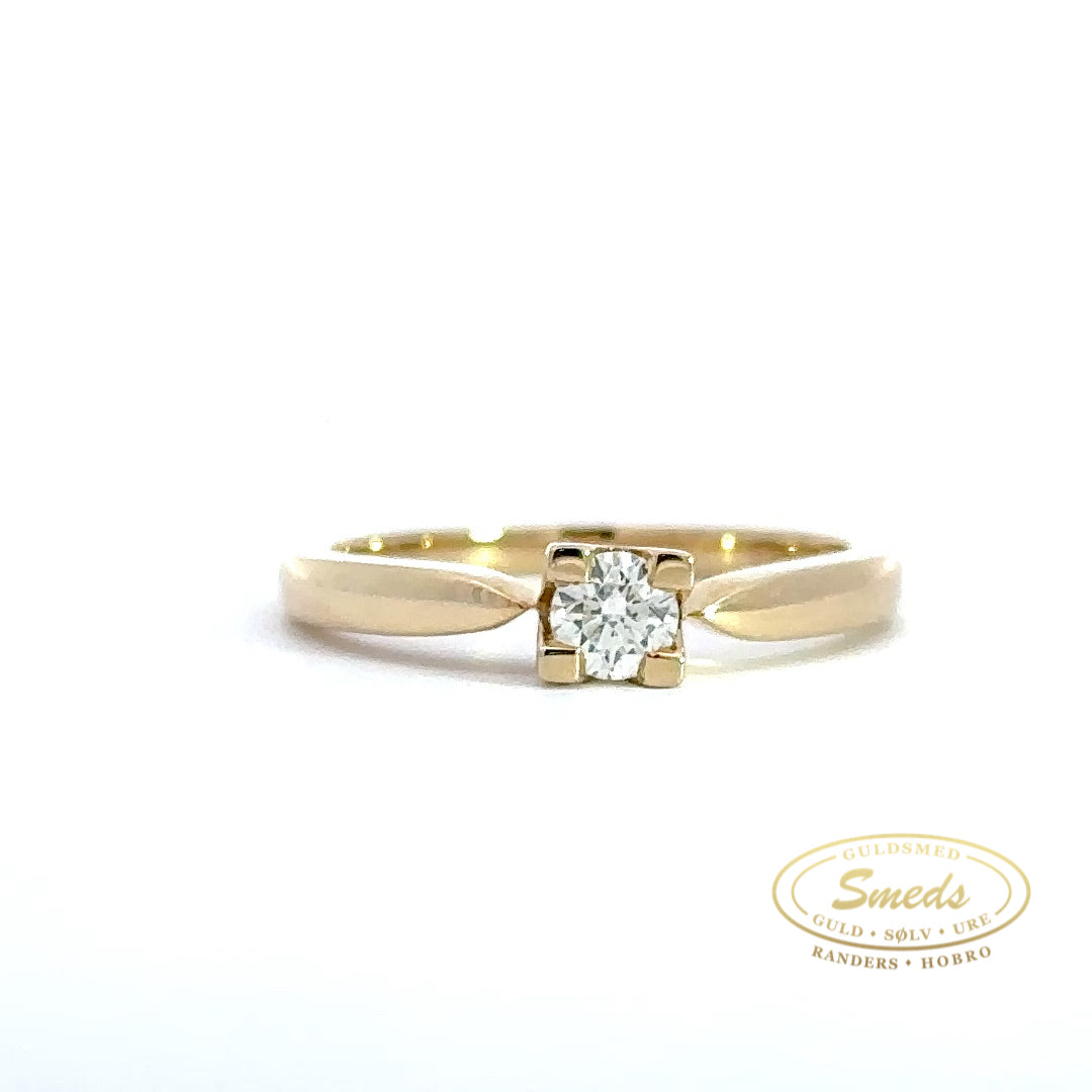 Amore - 14 kt Guld ring med diamant 0,25 tw/si brillant - Model: 40-22588