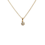 14 kt. diamant vedhæng m. 0,10ct w/si - Model: 20-22144