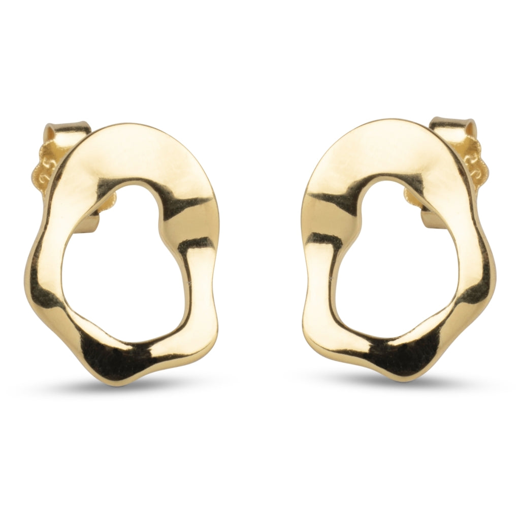Enamel - Forgyldt DAPHNE ørestik - Model: E380G