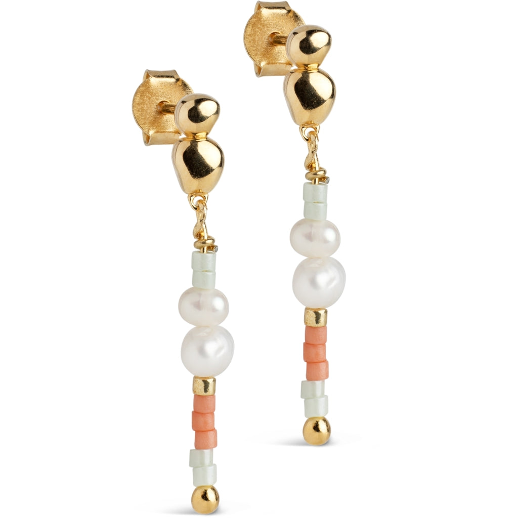 Enamel- Earrings, Nara Whimsically  29,5 x 4,5 mm- Model: E470G