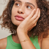 Enamel - ORGANIC armbånd, forgyldt - Model: B115G