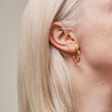 Enamel - Forgyldt Curly Hoops  - Model: E312G