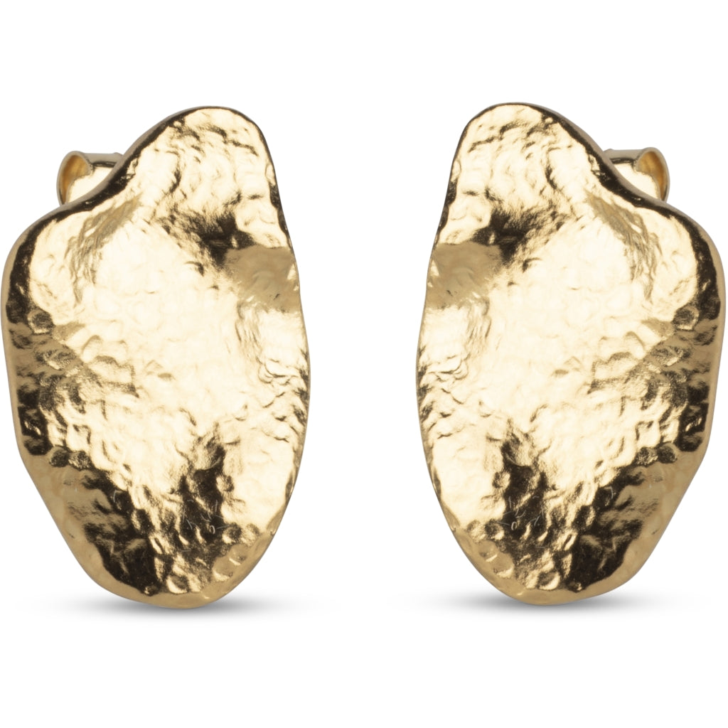 Enamel - Forgyldt MAIA Large ørestik - Model: E387GM