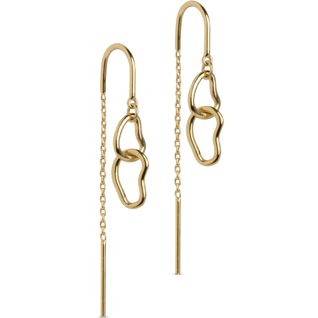 Enamel - ORGANIC ørehænger, forgyldt - Model: E330G
