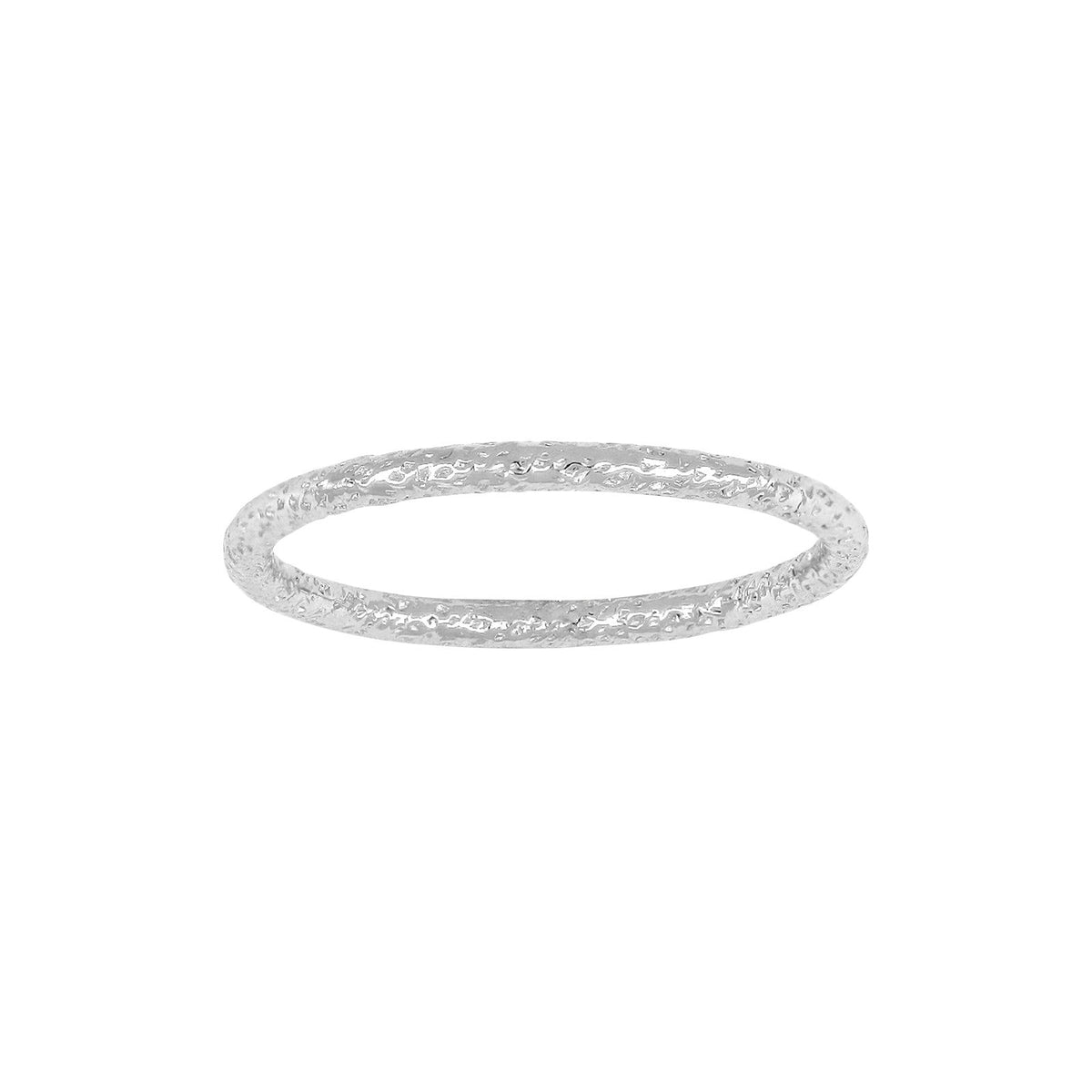 Nordahl Jewellery Rhod. sølv ring NICENOR 1,6mm