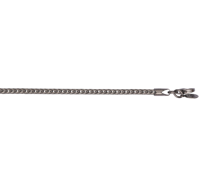 L&G - Halskæde rævehale i oxideret sølv 2,7 mm 50 cm - Model: 103770-50