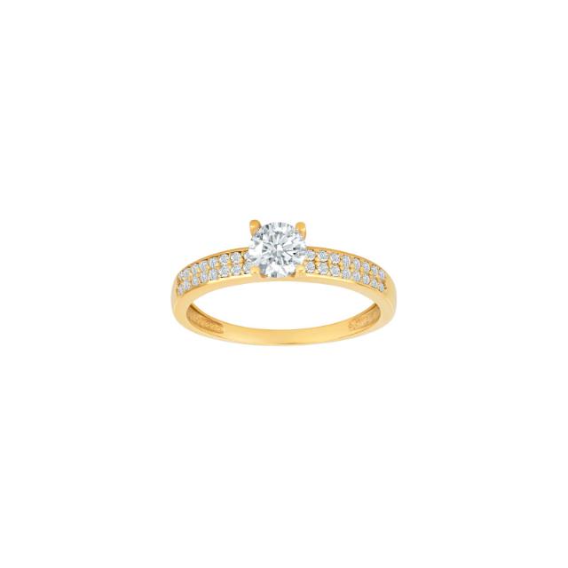 Nordahl Andersen - 8 kt. guldring m. cz. sten - Model: 10422770300