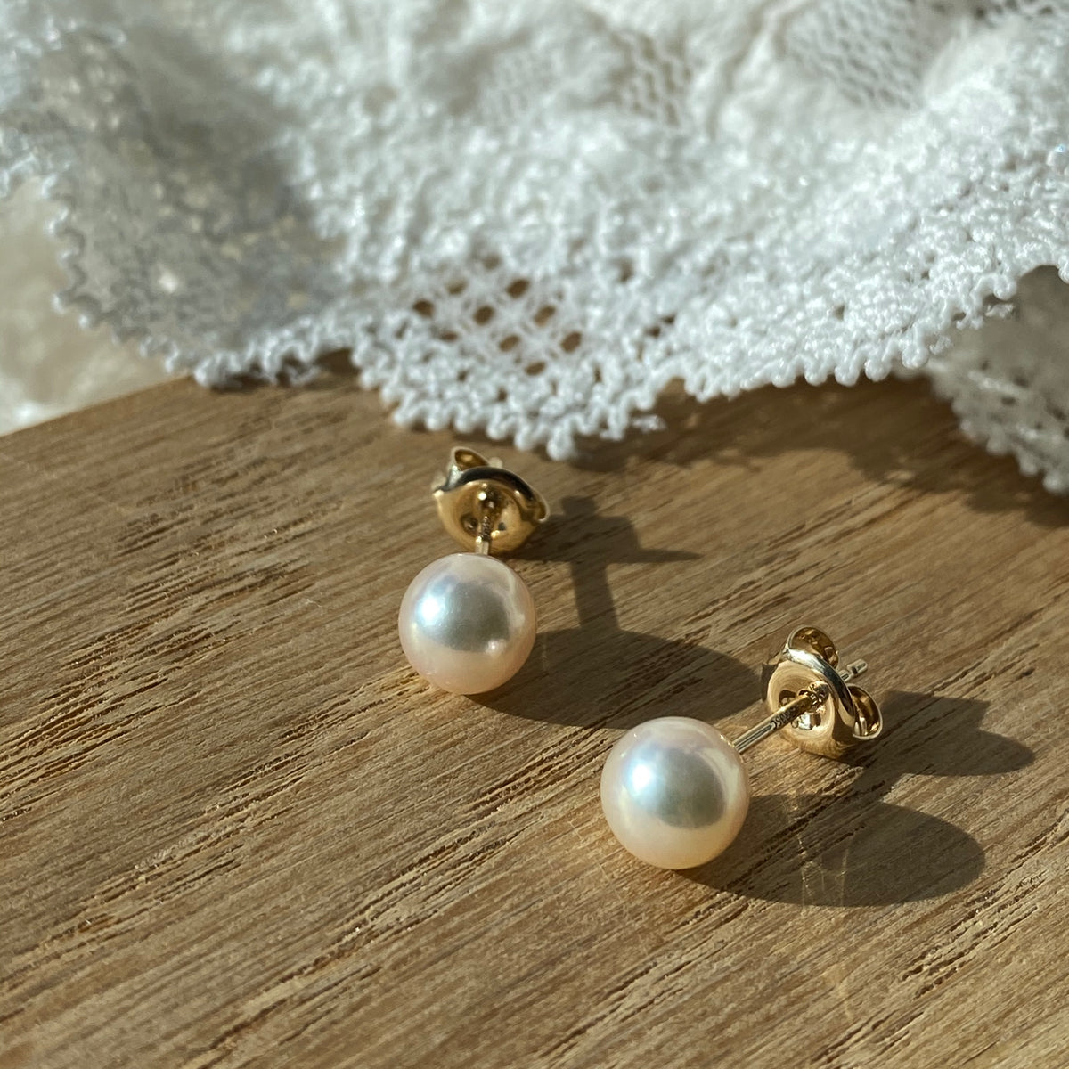 Scrouples - Ørestik kp 6-6½ mm. 8 kt - Model: 1043
