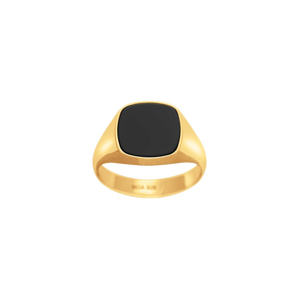 SON of NOA SON stål ring med black agate