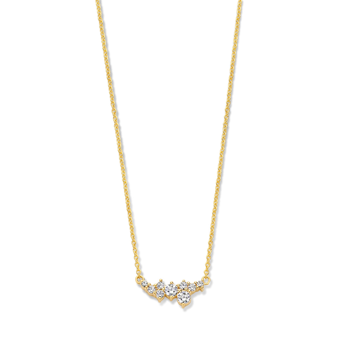 Spirit Icons Aria halskæde 42/45 cm i forgyldt sølv