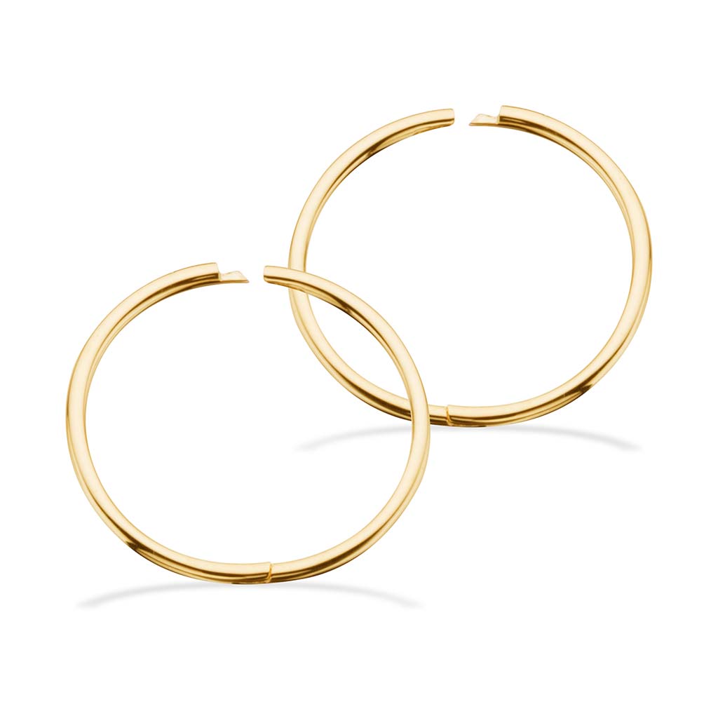 Scrouples - 8 kt. Creole 1mm x 16mm - Model: 115953