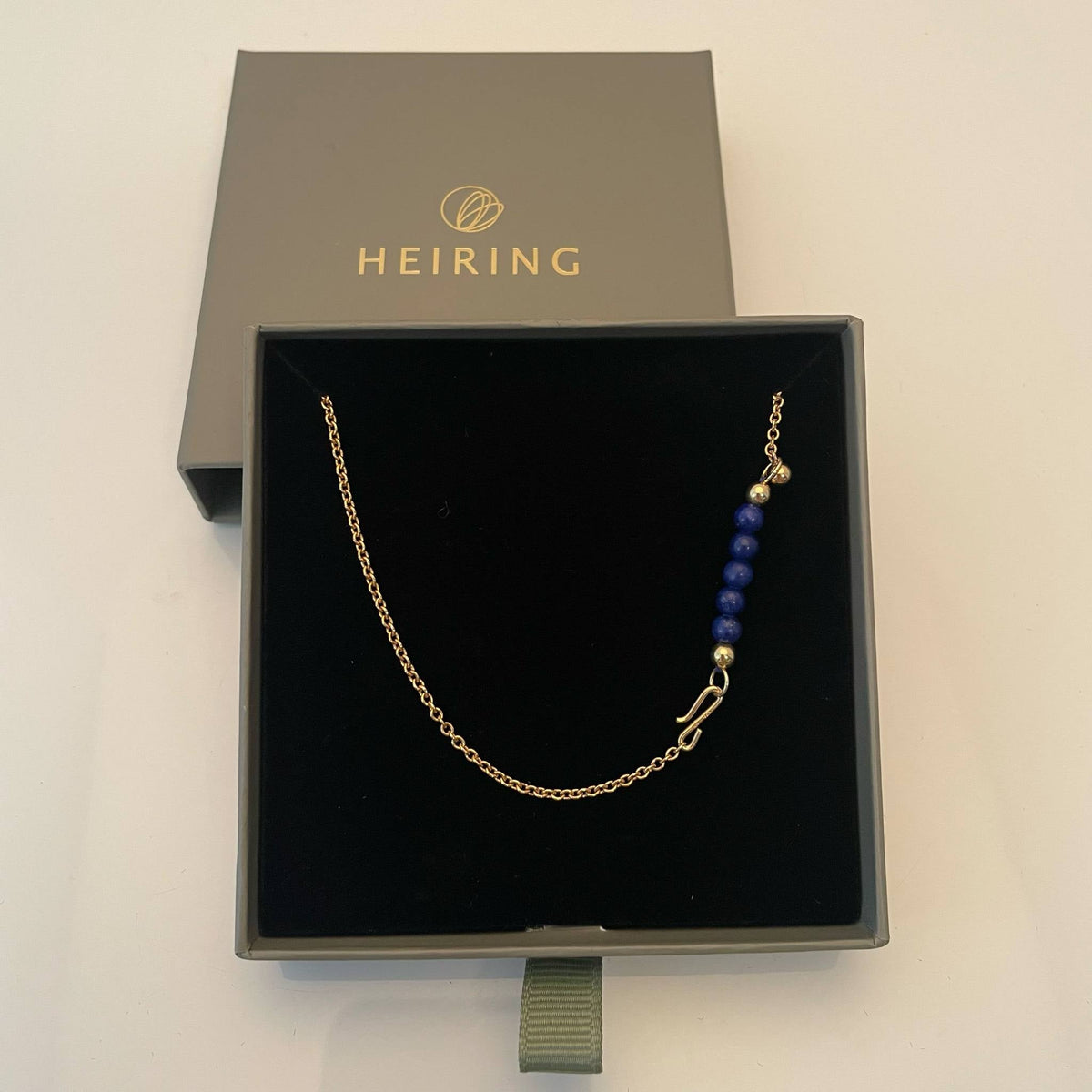 Heiring Multi halskæde med Lapis top