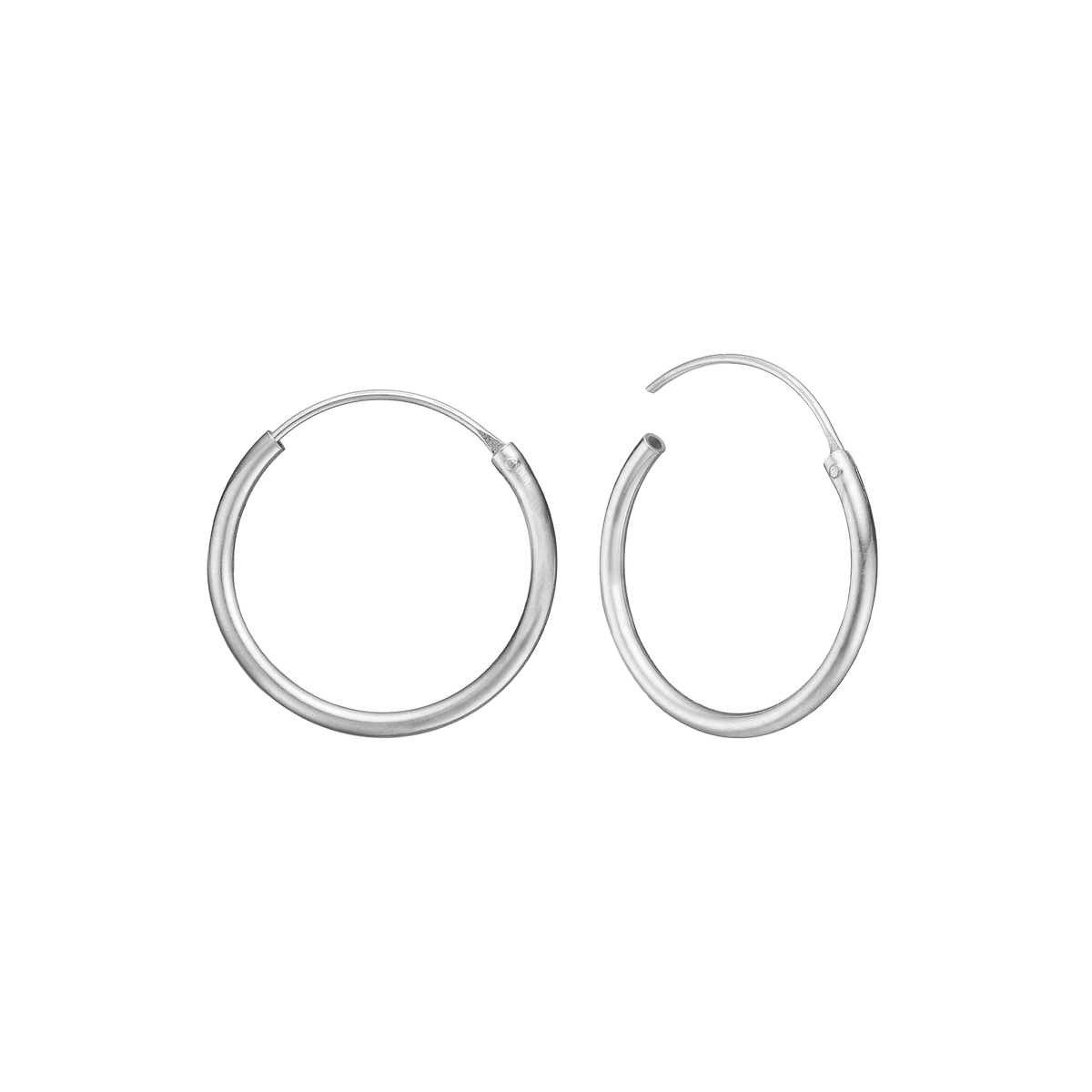 Aagaard Creoler Sterling Sølv 19 mm Med Vippelås Tråd 1,5 mm