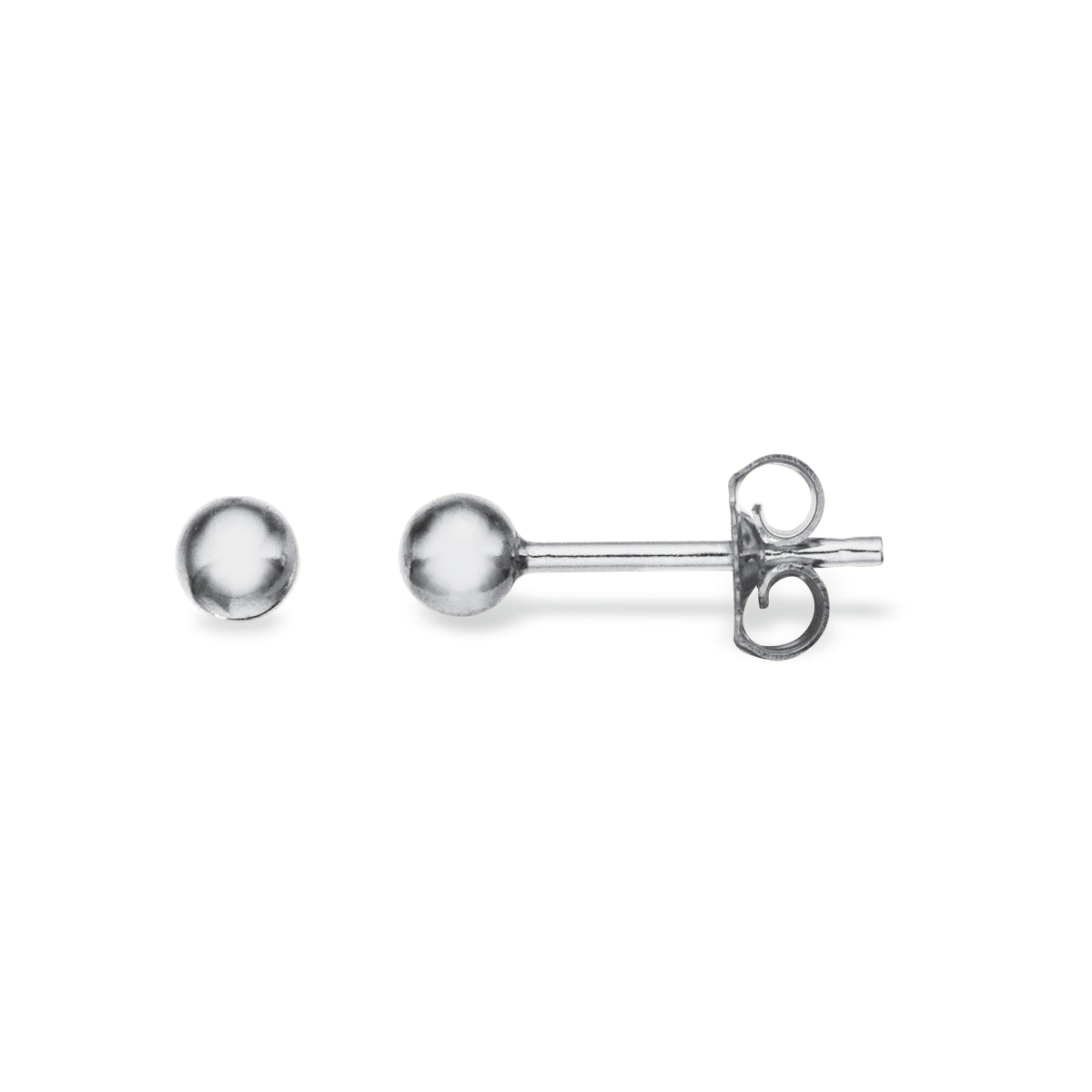 Scrouples - Kugle ørestik 3mm sølv - Modelnr.: 12032