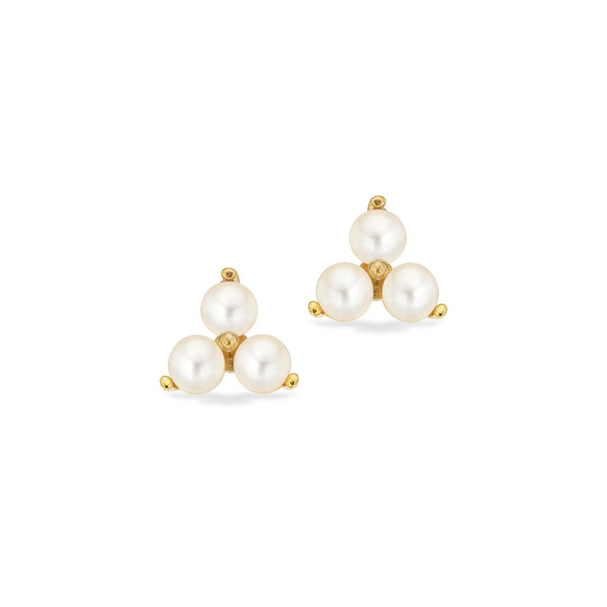 Scrouples - 8 kt. ørestikker med ferskvandsperle - Model: 121543