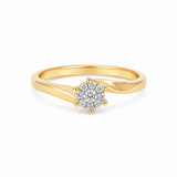 Amore Jewelry - Diamant ring i 14 kt. guld med i alt: 0,17ct diamant