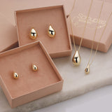 Scrouples - Guld øreringe dråbe 7x13 mm 8 kt  - Modelnr: 124533