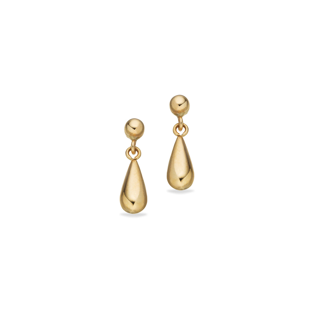 Scrouples - 8 kt guld ørestik med dråbe - Model: 124693