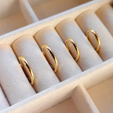 Scrouples - 8 kt. guld clip creoler 1,5 x 17,5 mm - Modelnr: 124873