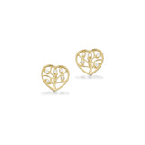 Scrouples - 8 kt guld ørestikker med syntetiske zirkoner - Model: 125003