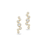 Scrouples - 8 kt guld ørestikker med syntetiske zirkoner - Model: 125023