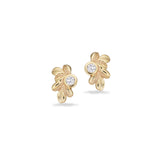 Scrouples - 8 kt guld ørestikker med syntetiske zirkoner - Model: 125413