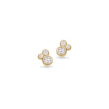 Scrouples - 8 kt guld ørestikker med syntetiske zirkoner - Model: 125513