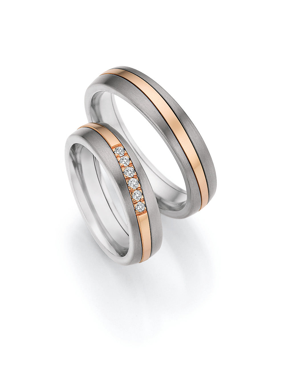 BN - SURFING COLORS forlovelsesringe med diamanter i damering - Model: 14/20010-14/20020 6054