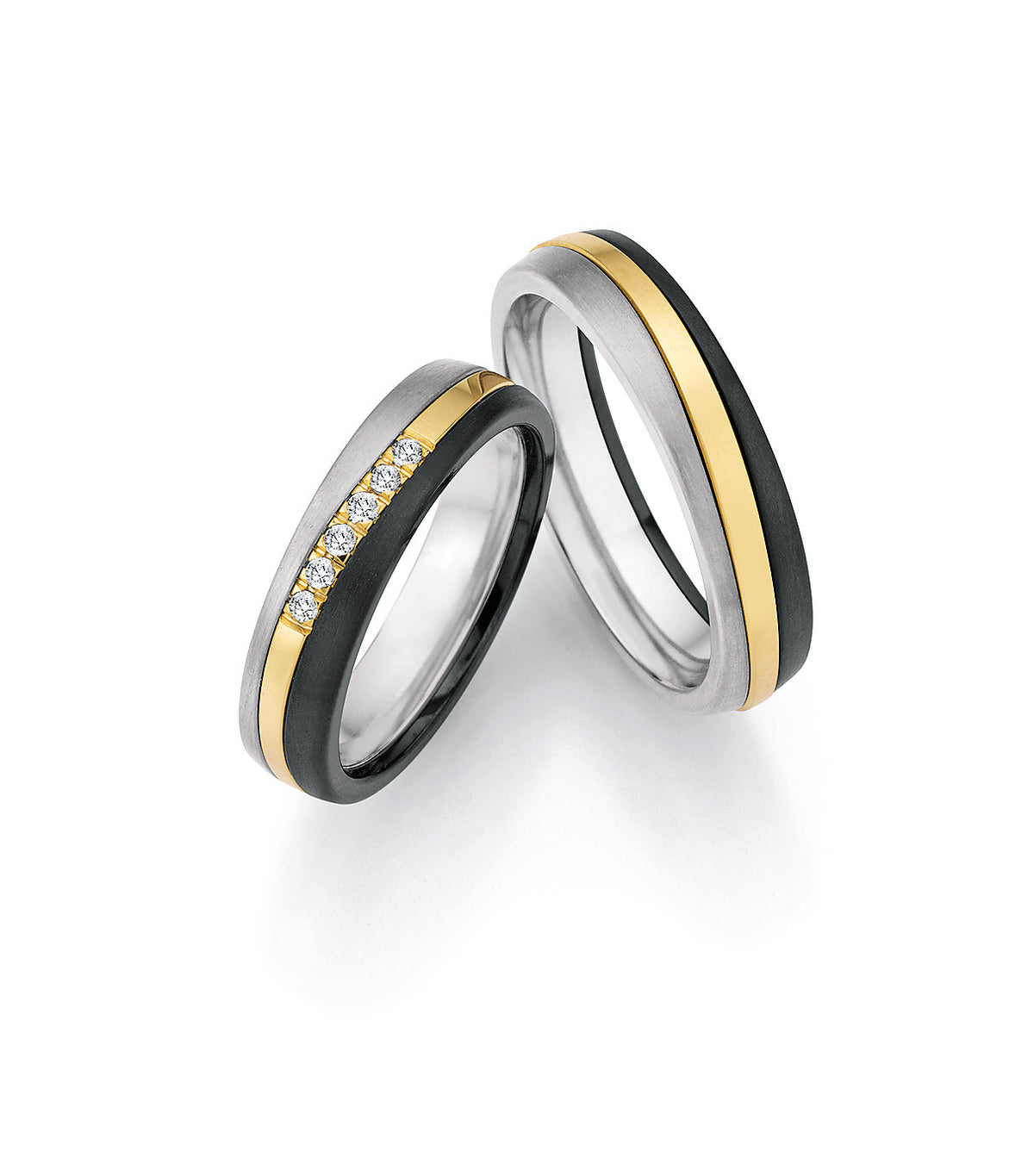 BN - SURFING COLORS forlovelsesringe med diamanter i damering - Model: 14/20010-14/20020 1461