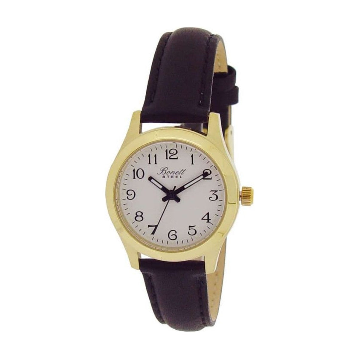 Bonett - Dameur i double med læderrem - Ø28mm - Model: 1454D