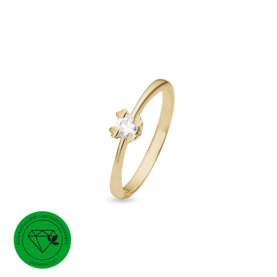 Mary ring 14 kt guld med 0,25 ct labgrown diamant W/VS - Model: 14647725